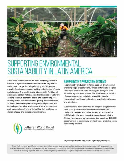 Supporting Environmental Sustainability in Latin America
