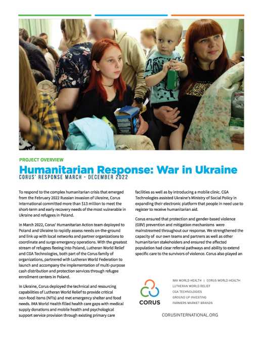 Humanitarian Response: War in Ukraine
