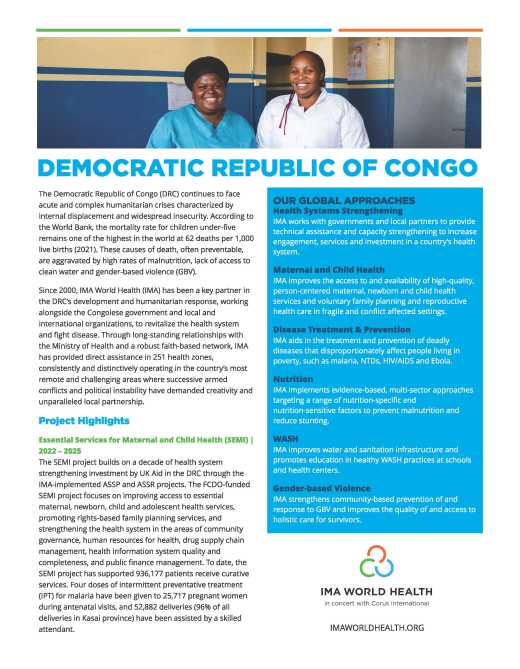 Democratic Republic of Congo (DRC) Country Overview