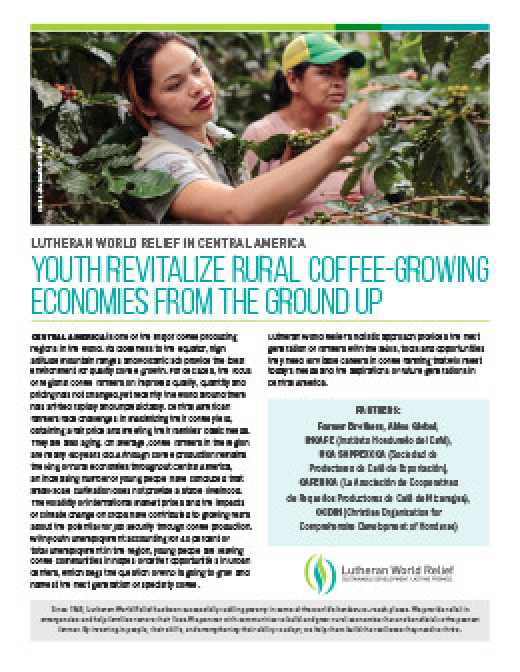 Youth Revitalize Rural Coffee-Growing Economies in Central America