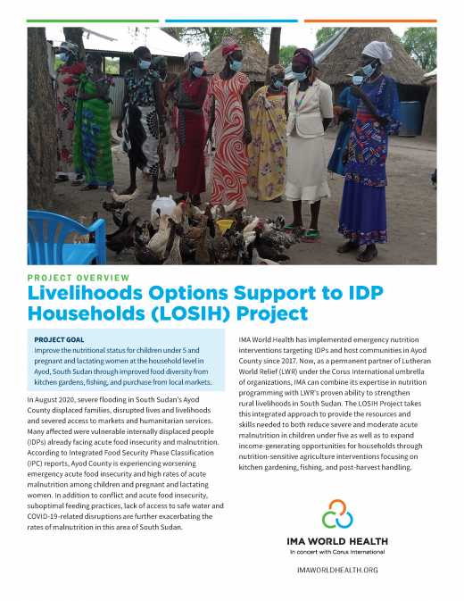 Livelihoods Options Support to IDP Households (LOSIH) Project